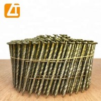 MANUFACTURER 15 degree 2 ''x.099'' pneumatic galvanized pallet roofing common coil nails for nail gun